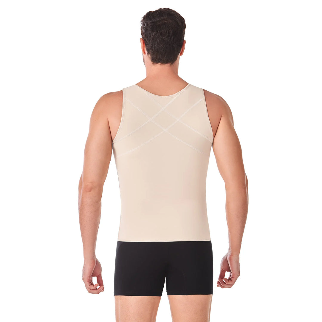 Ann Cherry Men's 2034 Waist Trainer Vest Zipper Powernet Chery