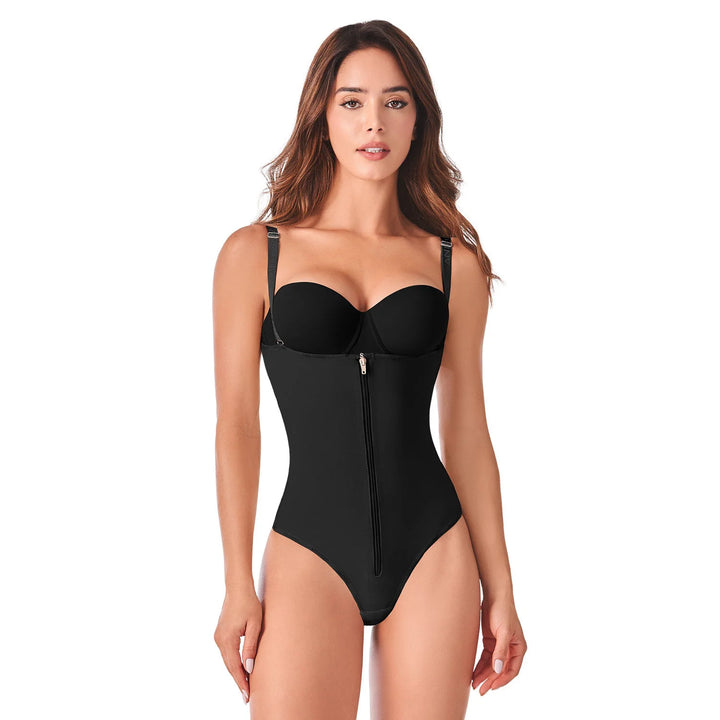 Ann Cherry Women's  1019T Bodysuit Faja Shapewear Thong Powernet Enelia