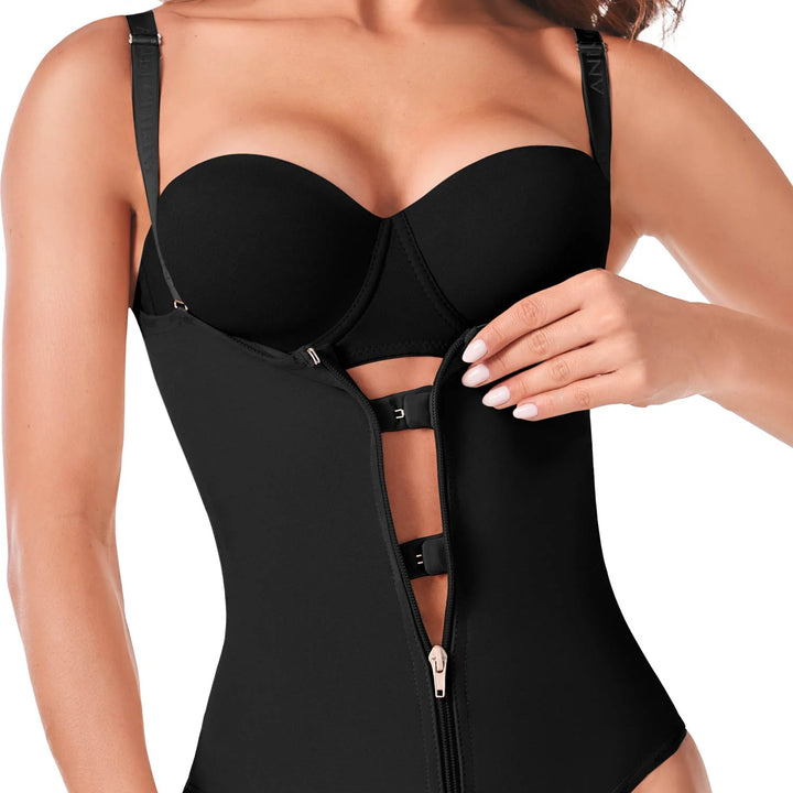 Ann Cherry Women's  1019T Bodysuit Faja Shapewear Thong Powernet Enelia