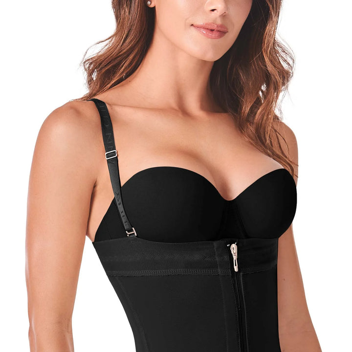 Ann Cherry Women's 1044 Strapless Faja Shapewear Zipper Powernet Titi