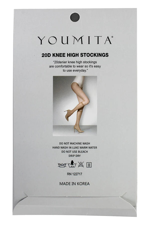 Youmita Women's Knee High Stocking -20 Denier Tight