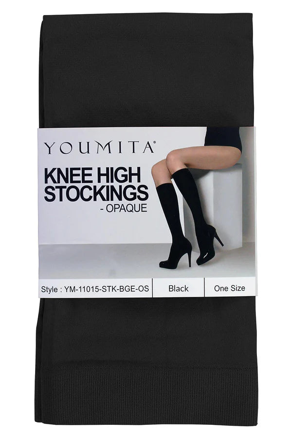 Youmita Women's Knee High Stocking -OPAQUE
