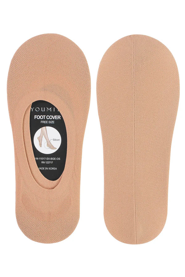 Youmita Women's Non-Slip Foot Liners Socks - Youmita Silicon Lining for Grip