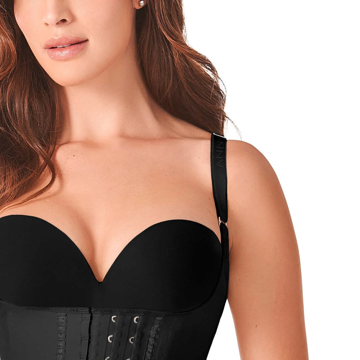 Ann Cherry Women's  2028 Latex Vest Waist Trainer 3 Hooks
