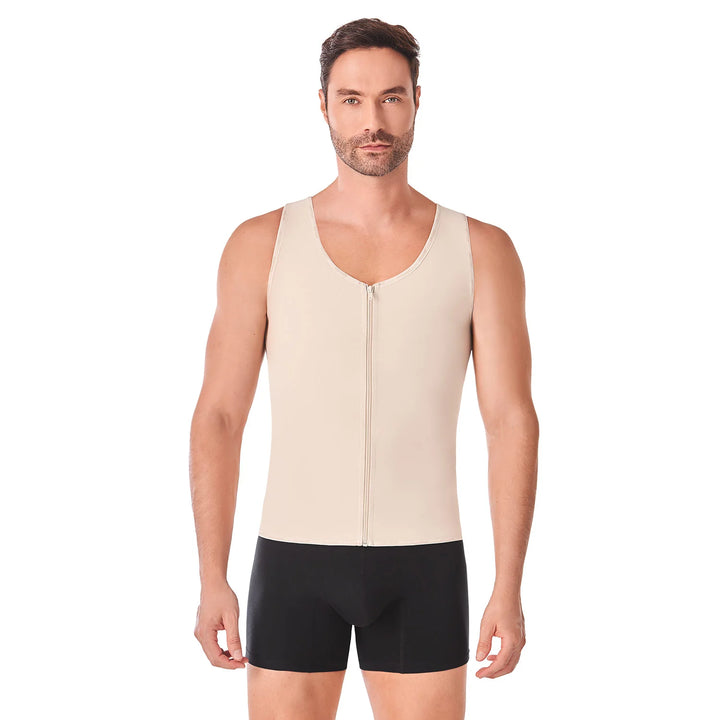 Ann Cherry Men's 2034 Waist Trainer Vest Zipper Powernet Chery
