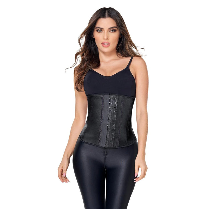 Ann Cherry Women's 2038 Metallic Latex Waist Trainer 2 Hooks