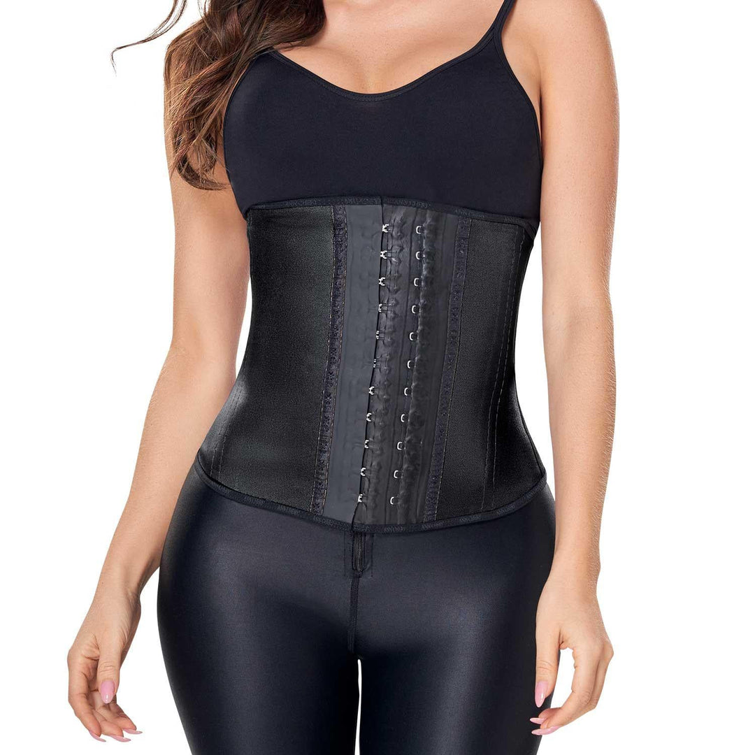 Ann Cherry Women's 2038 Metallic Latex Waist Trainer 2 Hooks