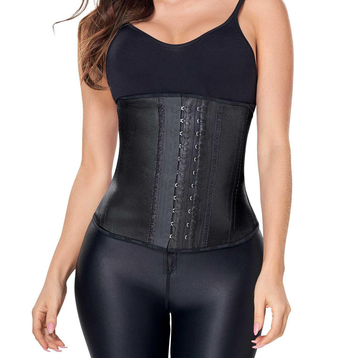 Ann Cherry Women's 2038 Metallic Latex Waist Trainer 2 Hooks
