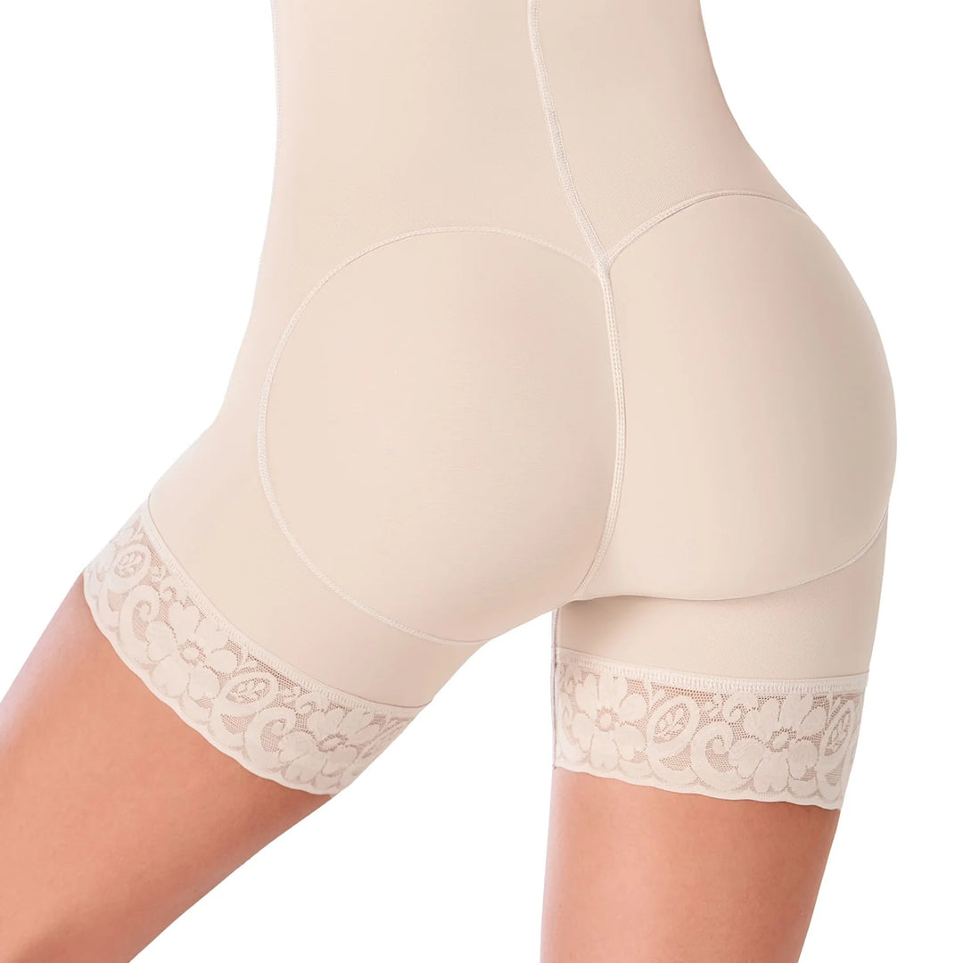 Ann Cherry Women's 3010 Strapless Faja Shapewear Knee-Length Powernet Alexa