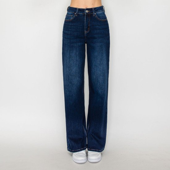 Women's Basic High Waist Wide Leg Jean - PT90386