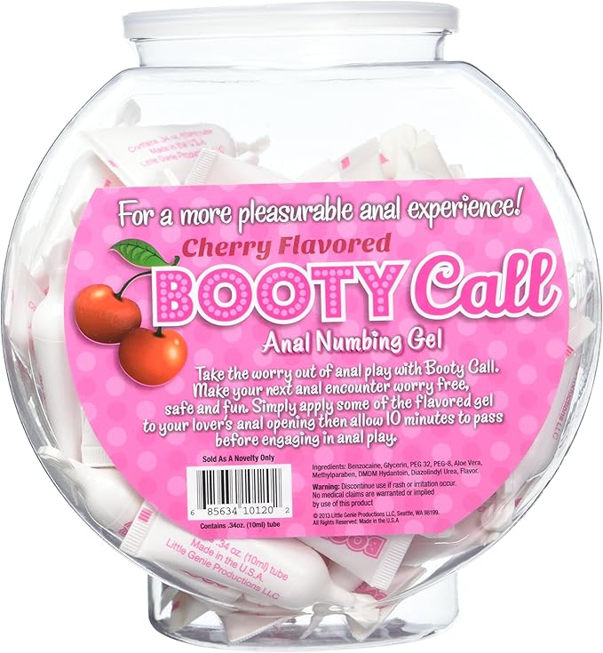 LITTLE GENIE - BOOTYCALL ANAL Numbing Gel - Mint Infusion 10ML for Enhanced Comfort and Support - Londrys Lingerie