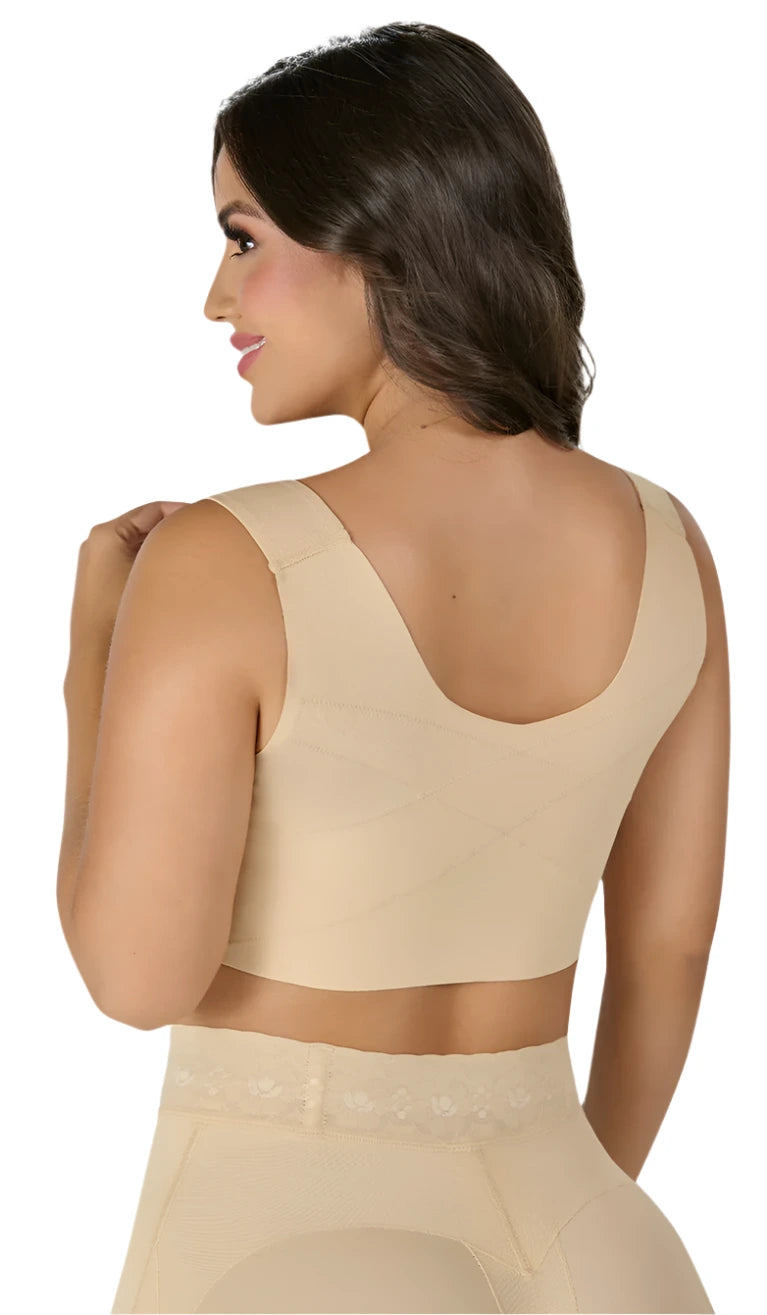 Fajas M&D B 08209 Flexy Pre-Molded Bra / Post-Surgical Recovery Compression Bra - Stage 1 Shapewear for Ultimate Comfort and Support