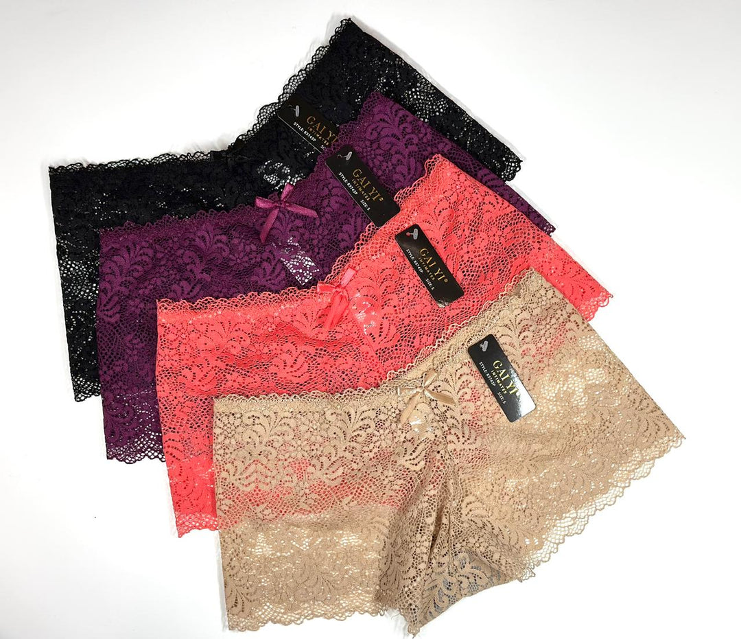 GAI YI Women’s Lace Cheeky Boshorts Panties
