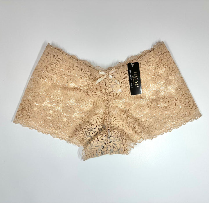 GAI YI Women’s Lace Cheeky Boshorts Panties