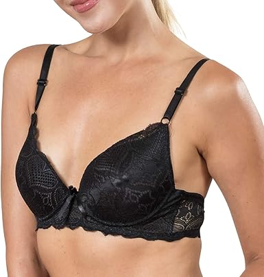 GAI YI Women's Floral Lace Underwire Bras – Comfort, Support, and Enhanced Sculpting