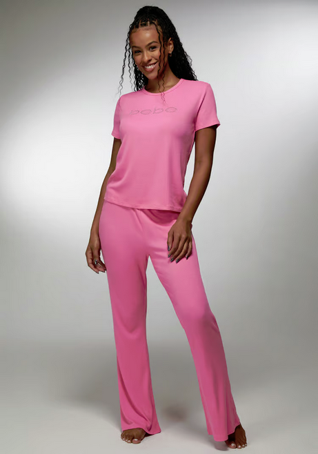 BEBE Women's Amora Lounge Comfort Pajama Set