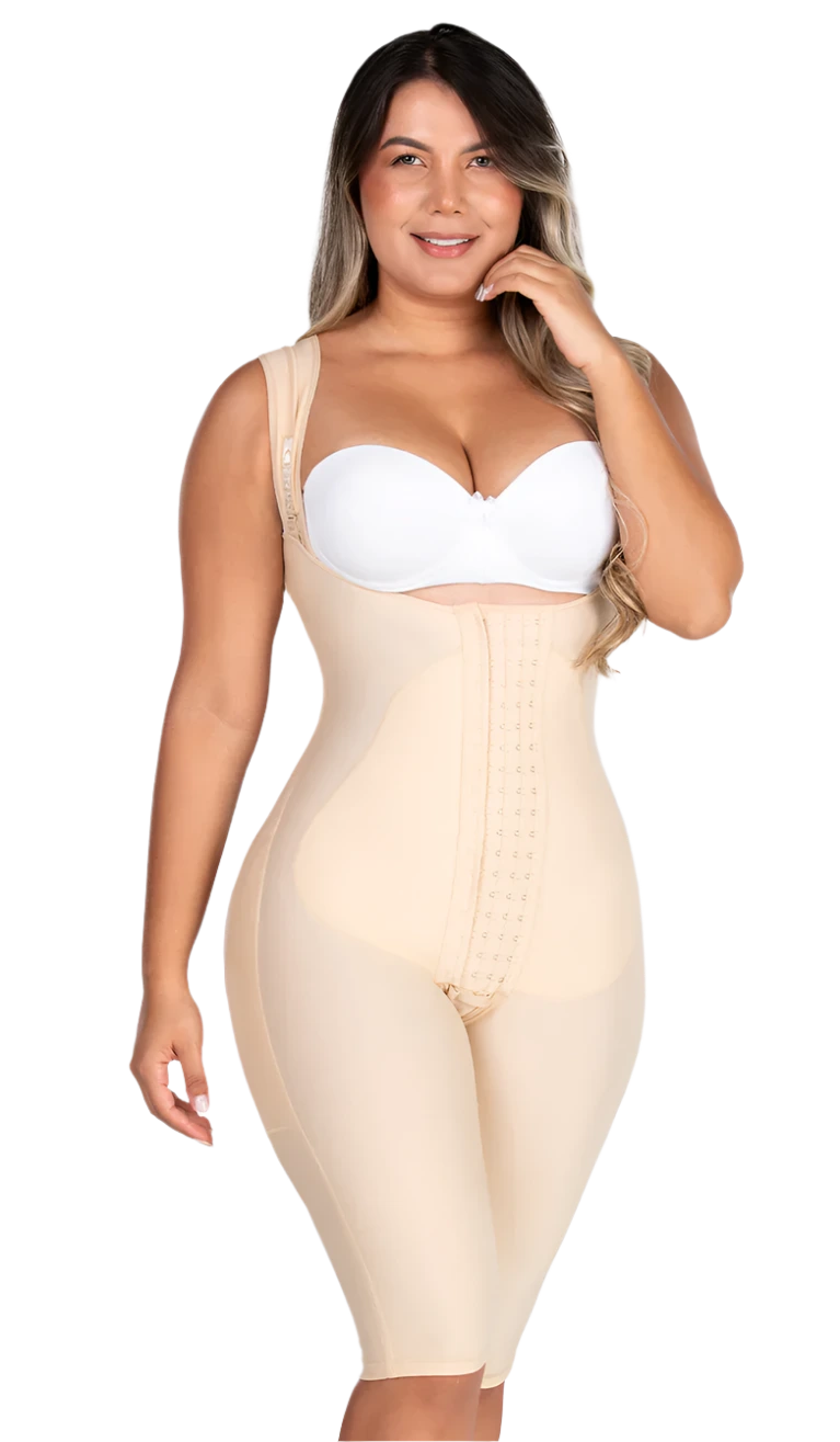 Fajas M&D F04479 KNEE-LENGTH FAJA FOR FIRST STAGE/ SLEEPING FAJA – Comfort, Support, and Sculpting Power