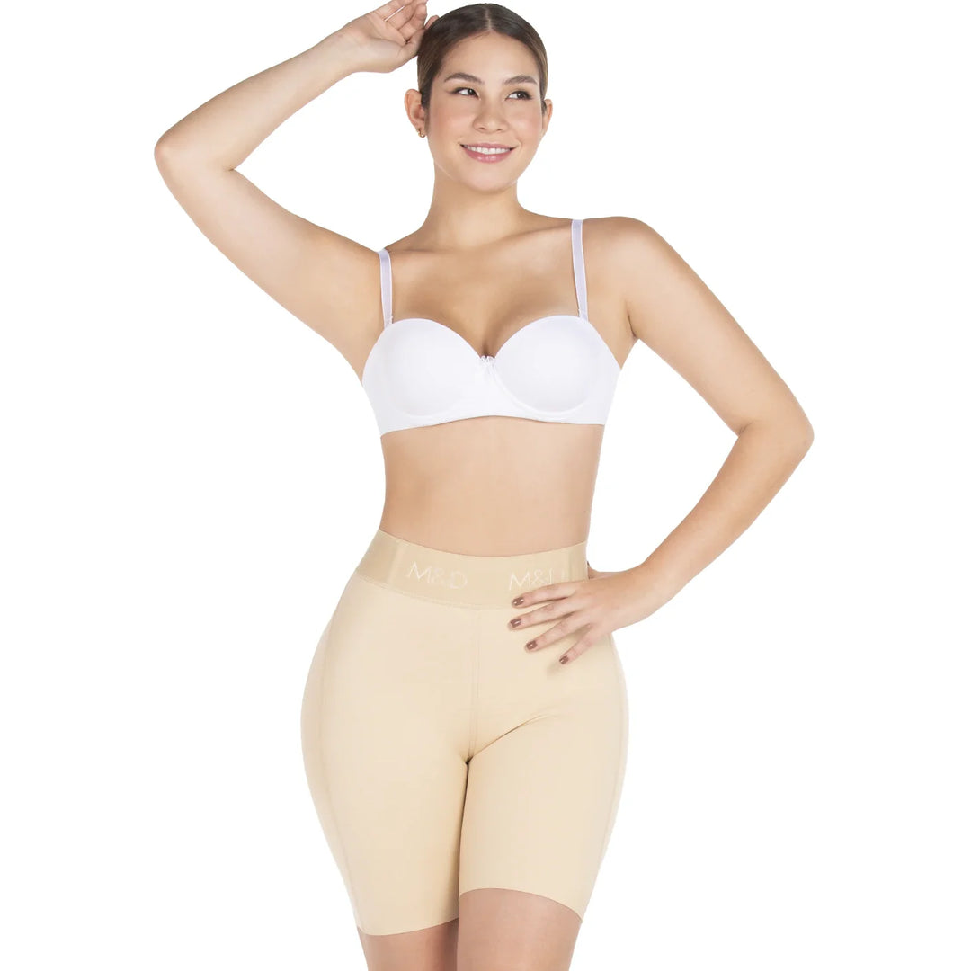 Fajas M&D STA08324 High-Waisted Control Flexy Compression Body Shaper Shorts for Women – Sculpt, Shape, and Enhance Comfort and Support