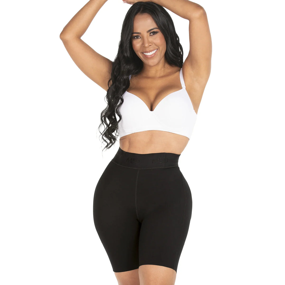 Fajas M&D STA08324 High-Waisted Control Flexy Compression Body Shaper Shorts for Women – Sculpt, Shape, and Enhance Comfort and Support