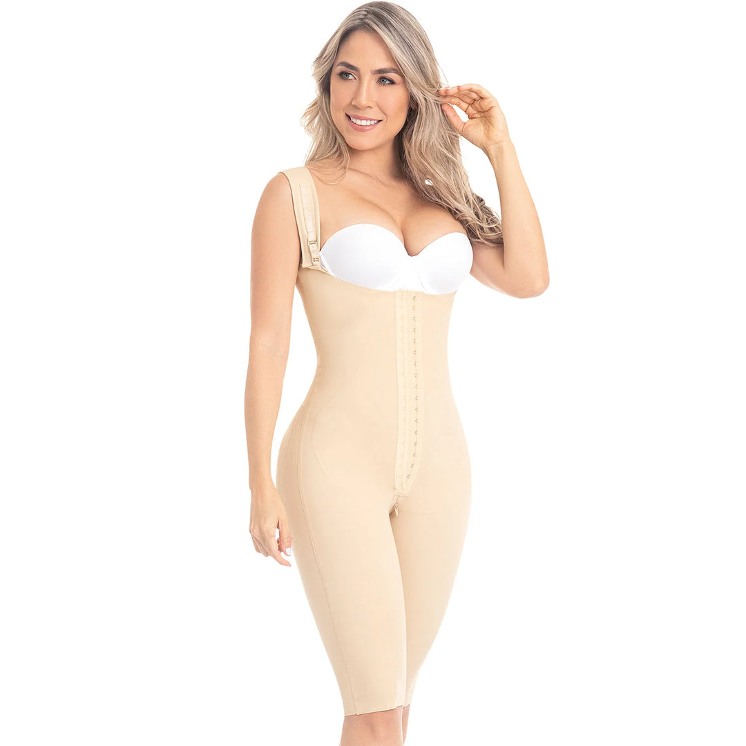 Ultimate Post-Surgical Body Shaper for Women – Comfort, Compression, and Curves Beige / S / Poliéster