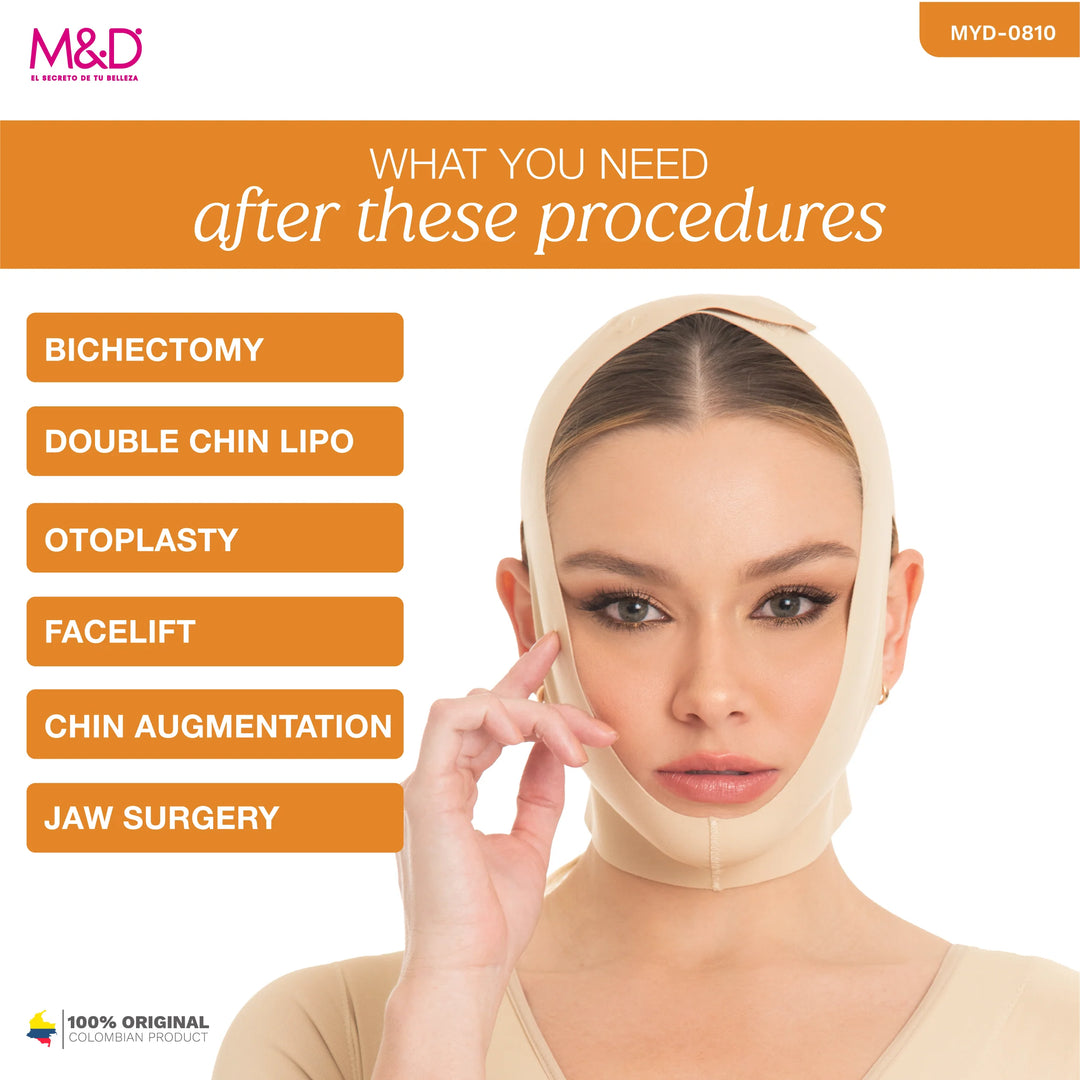 Fajas M&D M0810 Post-Surgical Chin Compression Protector