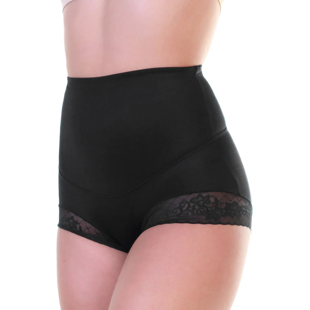 Angelina Lace-Accented High-Waist Tummy Control Girdles - 6-Pack Essential Shaping Underwear