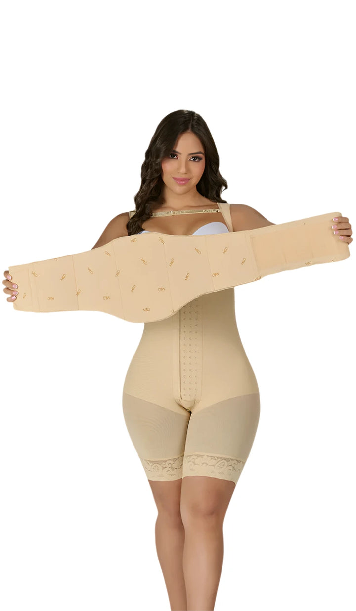 Fajas M&D TA101 ANATOMIC BOARD COMPRESSION WITH WAIST PROTECTOR | Abdominal Flattening Board After Liposuction (Adjustable)